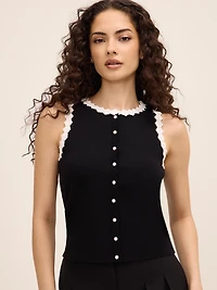 Button-Up Sweater Vest