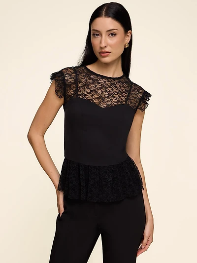 Haut bustier en dentelle