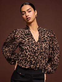 Leopard Print Blouse