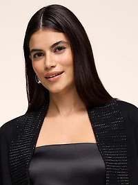 Boléro à manches 3/4 avec strass