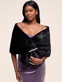 Châle en fausse fourrure