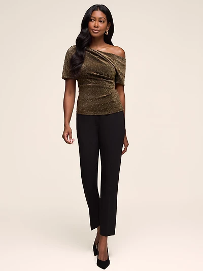 Draped Off-The-Shoulder Top