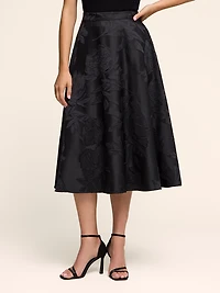 Jacquard Floral Skirt