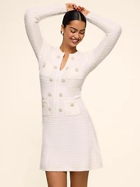 Robe chandail en tricot bouclé