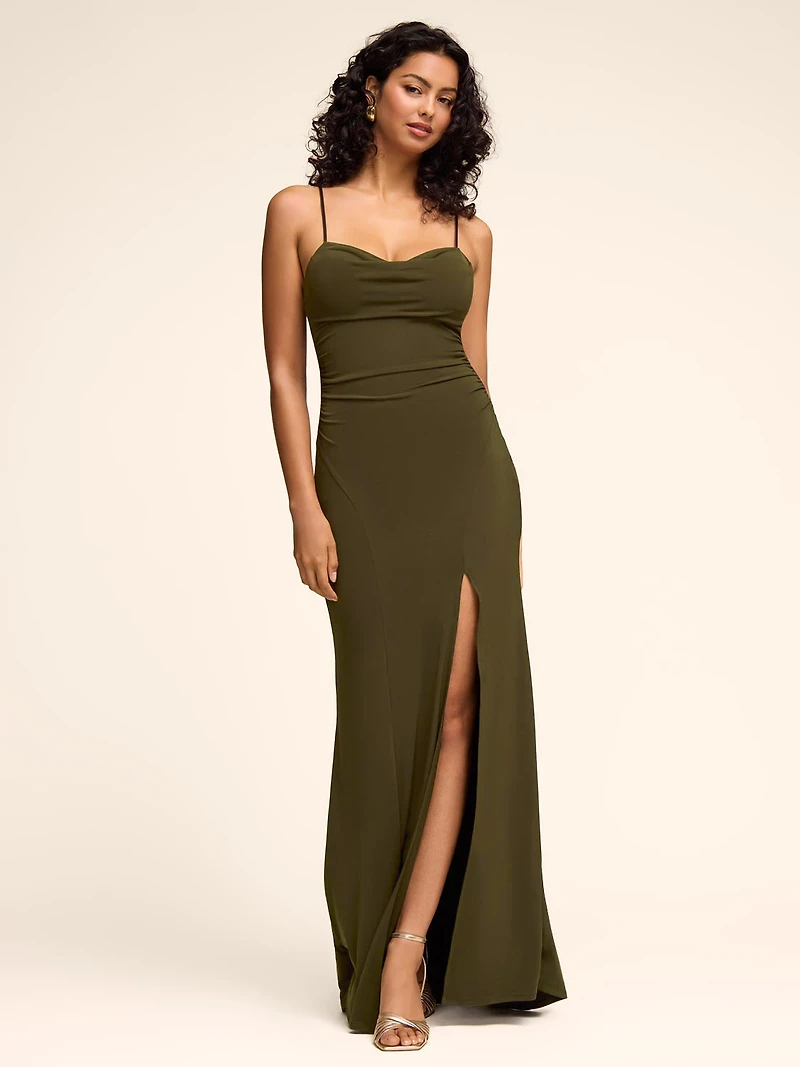 Cowl Neck Gown