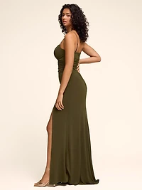 Robe de soirée à col bénitier