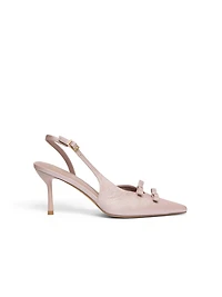 Slingback High Heel With Bows