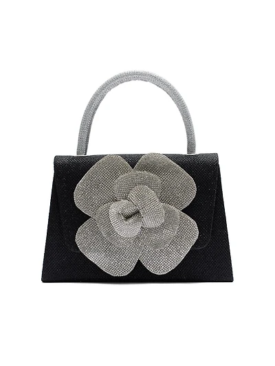 Sac à main orné d'une rosette