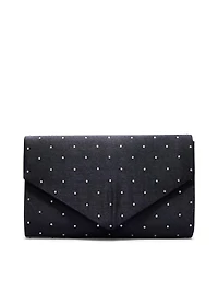 Satin Envelope Bag With Jewel Embellishments