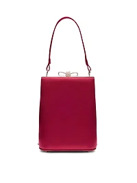 Satin Minaudiere With Jewelled Bow