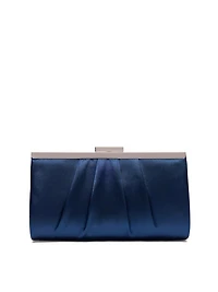 Pochette en satin plissé