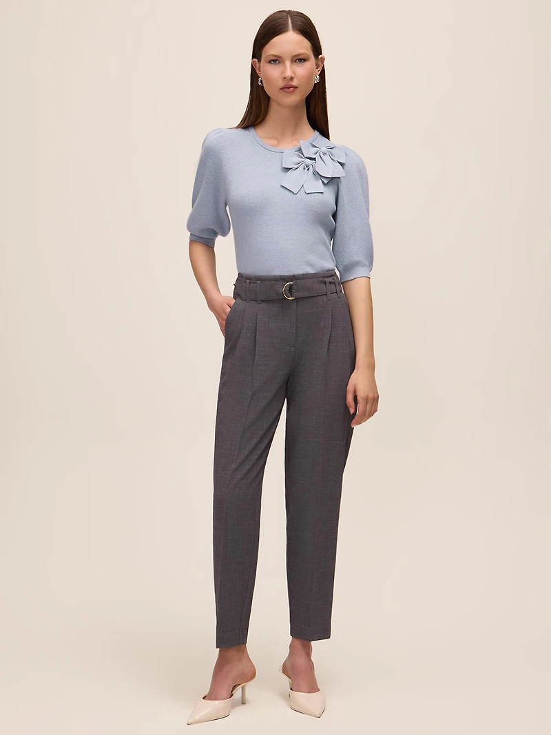 Chandail à manches bouffantes et double boucle