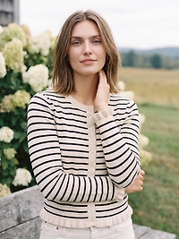 Ruffle Detail Cardigan