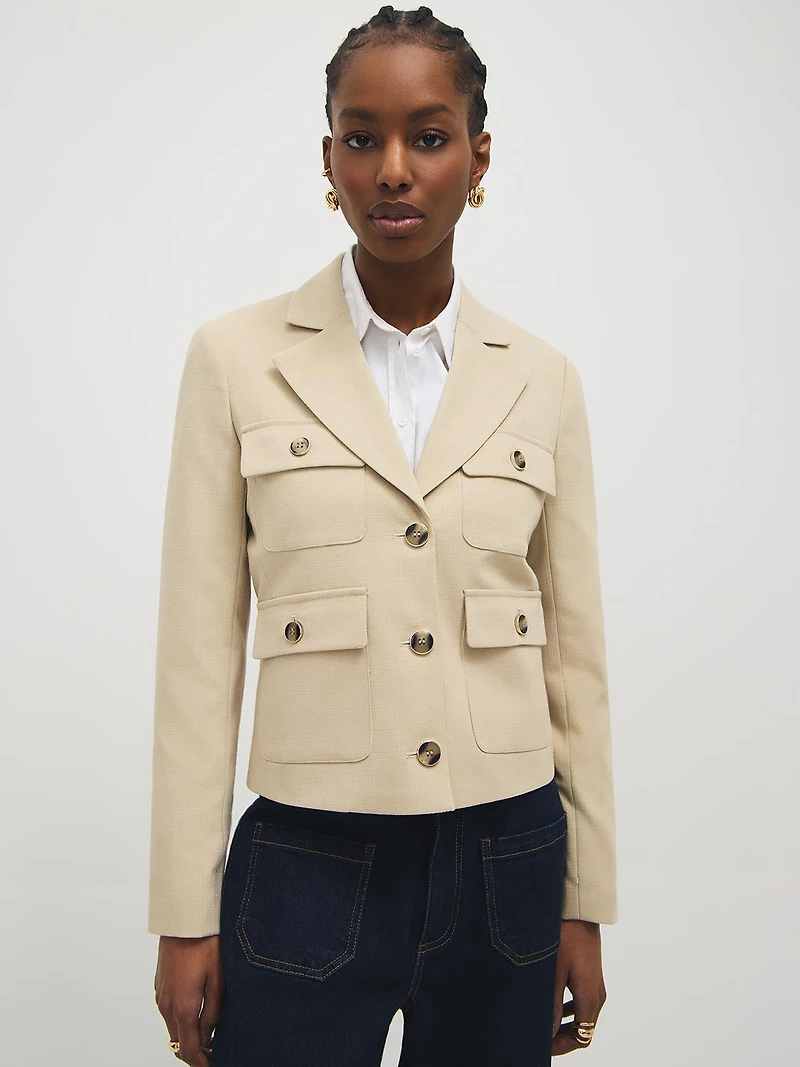 Blazer utilitaire avec poches