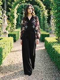 Blouse en mousseline à imprimé floral