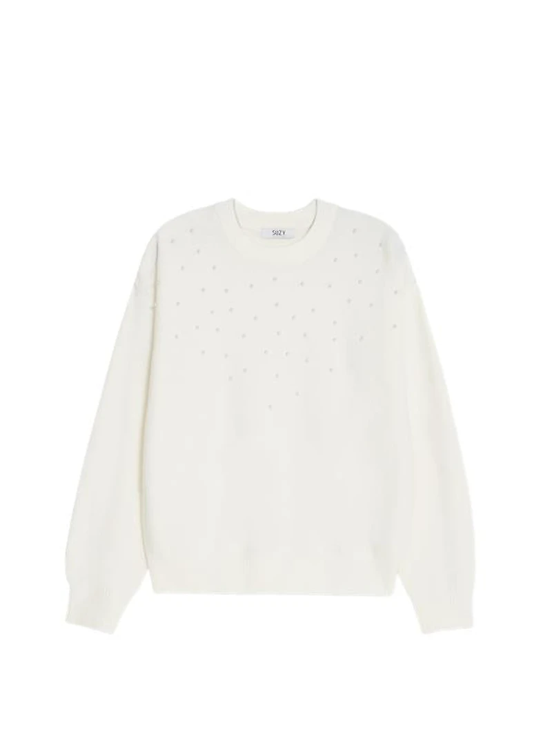 Pearl-Embellished Sweater
