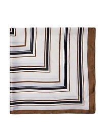 Striped Silk-Like Scarf