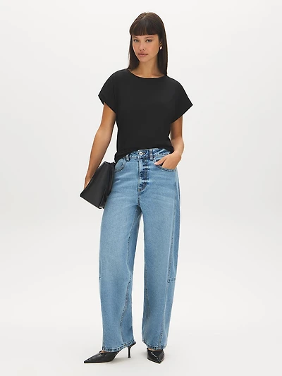 Dolman Sleeve Jersey Top