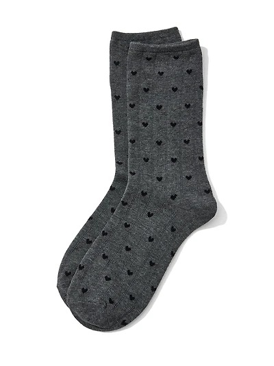 Chaussettes à motif de petits cœurs