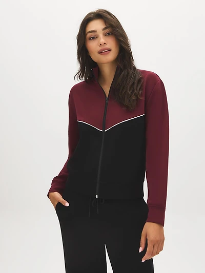 Color Block Cloud Fleece Jacket