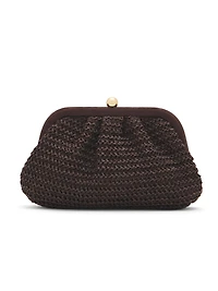 Sac pochette en paille