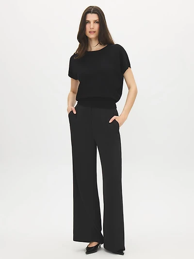 Dolman Sleeve Crew Neck Sweater