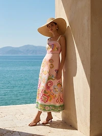 Paisley Print Maxi Dress