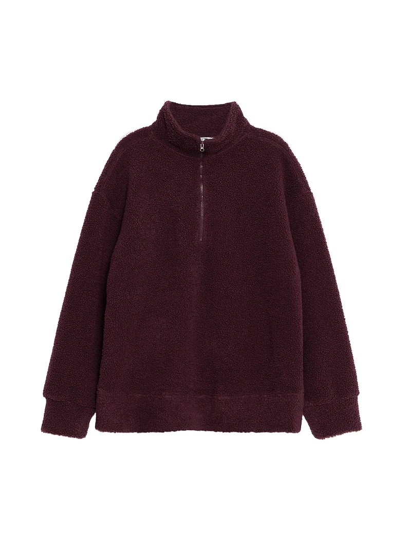 Quarter-Zip Sherpa Top