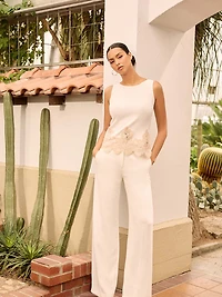 Off-White Wide Leg Pant