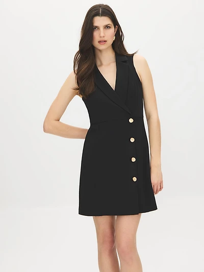 Sleeveless Blazer Dress