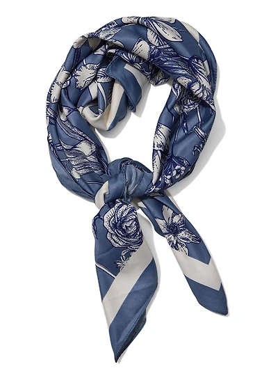 Printed Silk-Like Scarf