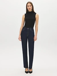 Pantalon en denim à jambe droite