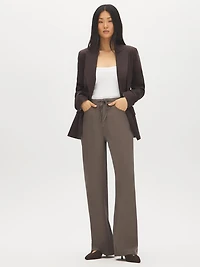 Pantalon à jambe droite en Tencel brossé
