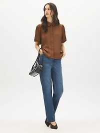 Matte Satin-Like Blouse