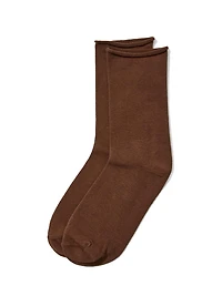 Chaussettes en tricot unies