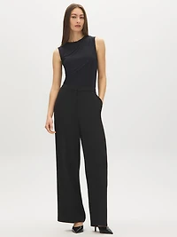 Sleeveless Crew Neck Top