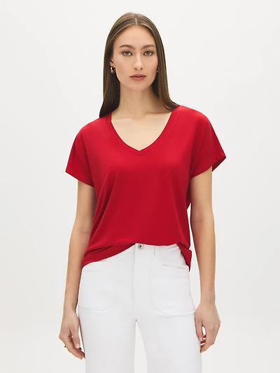 V-Neck Dolman Sleeve T-Shirt