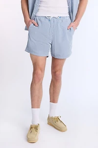 Shorts de nage en tissu gaufré à rayures 5.5 pos