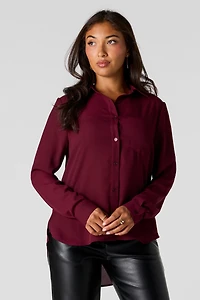Button Down Relaxed Top