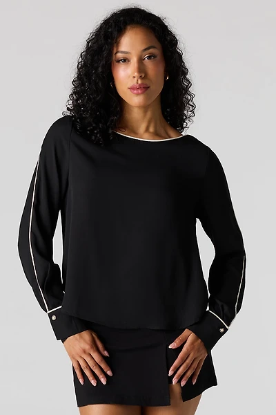 Boat Neck Blouse