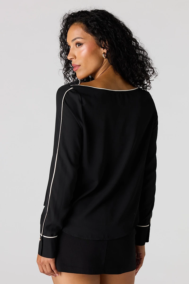 Boat Neck Blouse