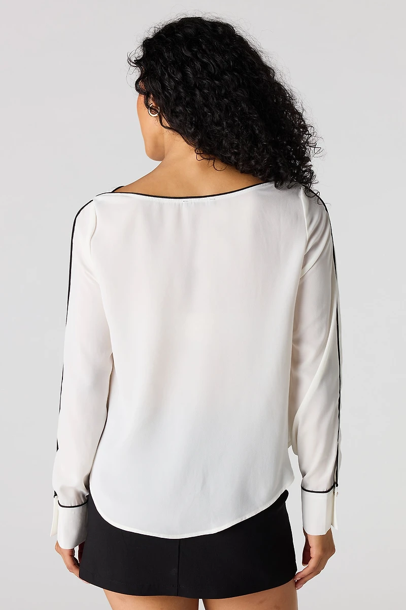Boat Neck Blouse