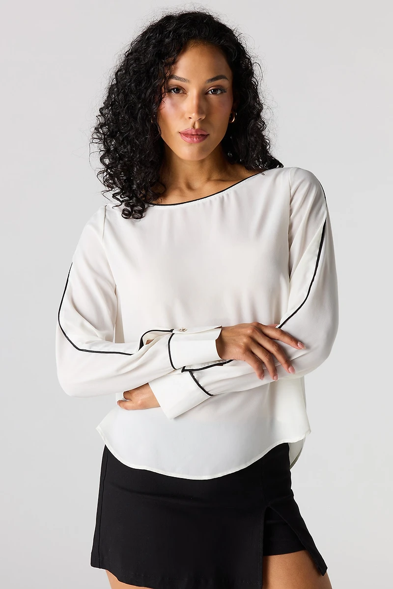 Boat Neck Blouse