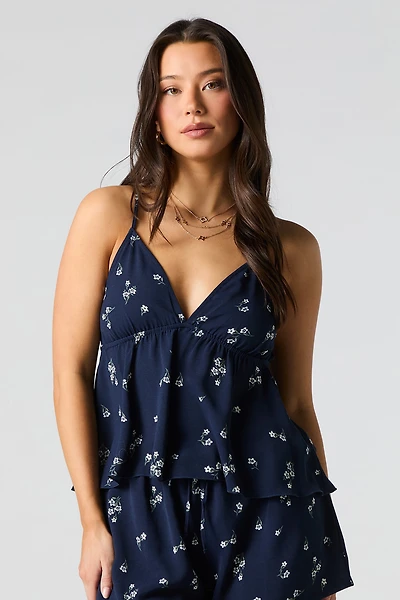 Camisole de style nuisette imprimée