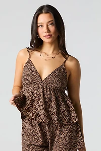 Camisole de style nuisette imprimée