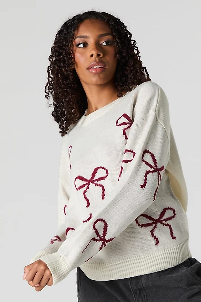 Chandail en tricot de jacquard épais