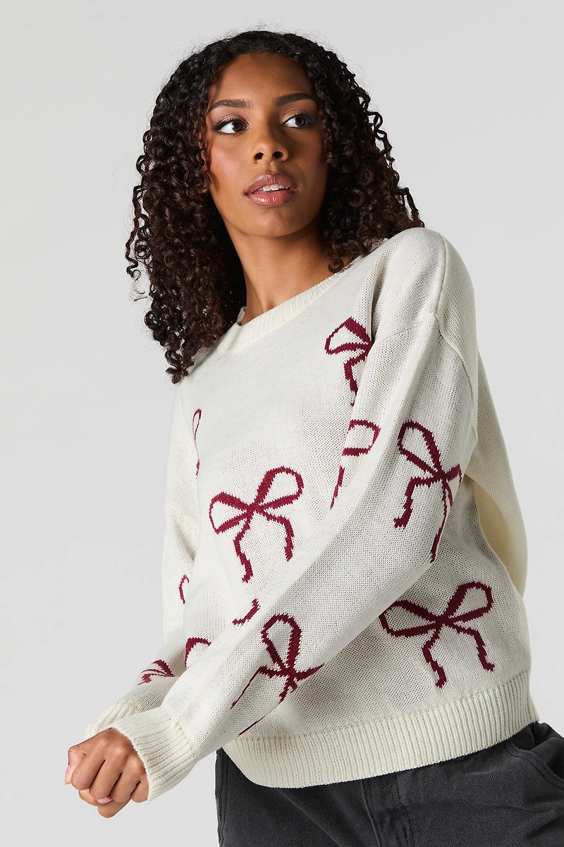Chandail en tricot de jacquard épais