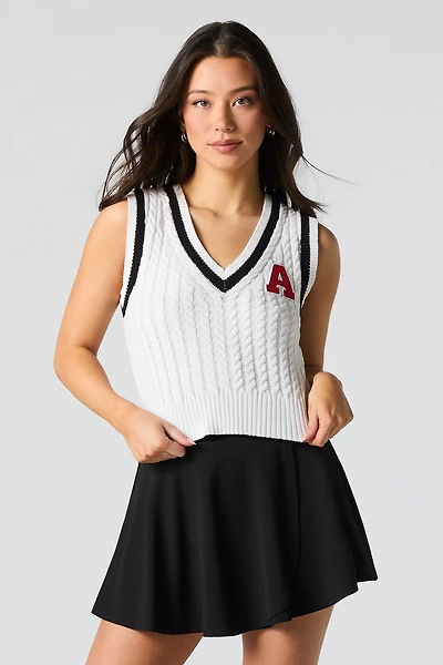 Veste en tricot torsadé