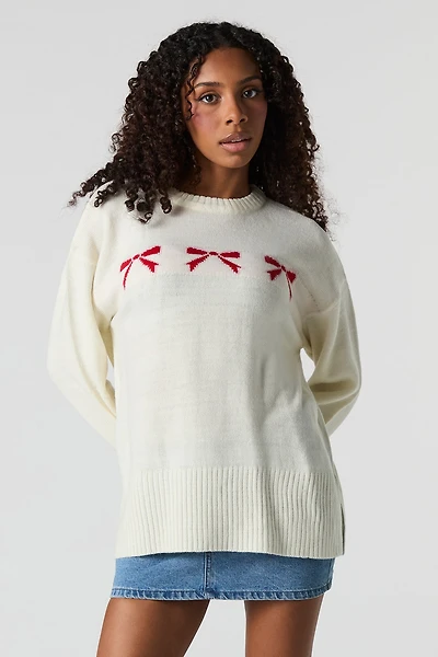 Chandail en tricot jacquard