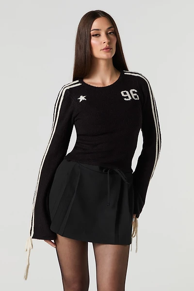 Mossy Jacquard Knit Sweater